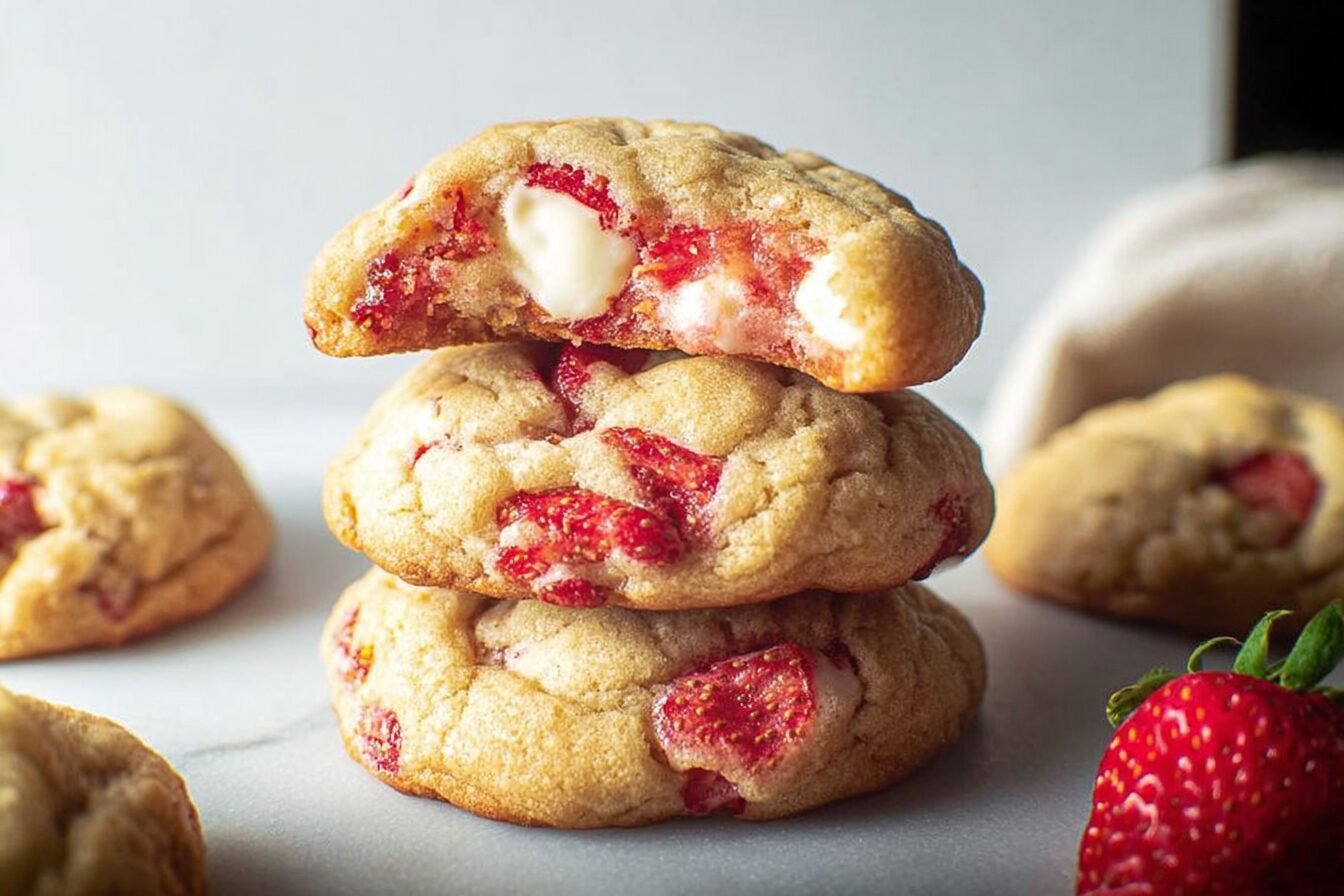 Strawberry Cheesecake Cookies
