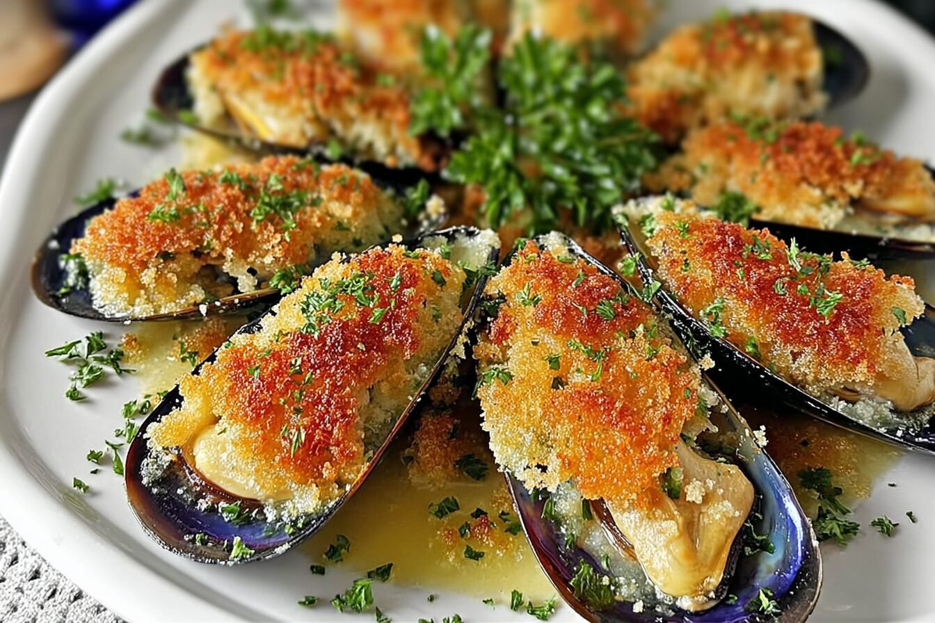 Stuffed Baked Mussels Recipe With Savory Flavors And Easy Steps 6 Stuffed Baked Mussels