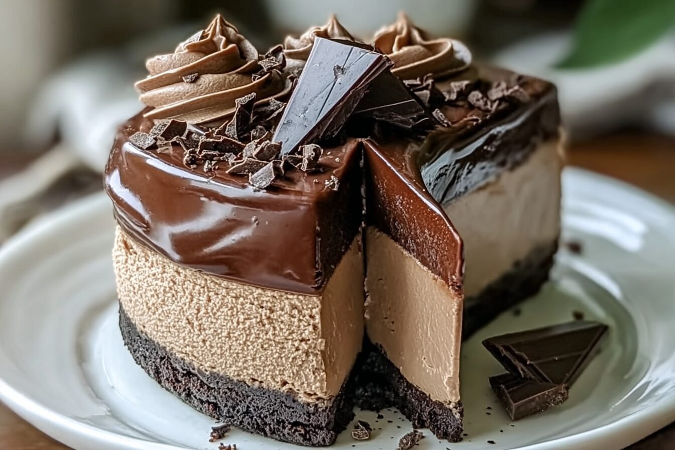 Triple Chocolate Cheesecake Recipe With Rich And Creamy Layers 6 Triple Chocolate Cheesecake