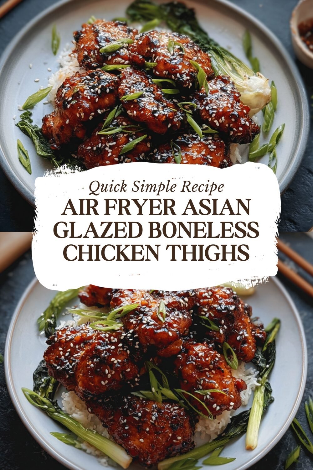 Air Fryer Boneless Chicken Thighs Asian Glazed 7 Air Fryer Asian Glazed Boneless Chicken Thighs