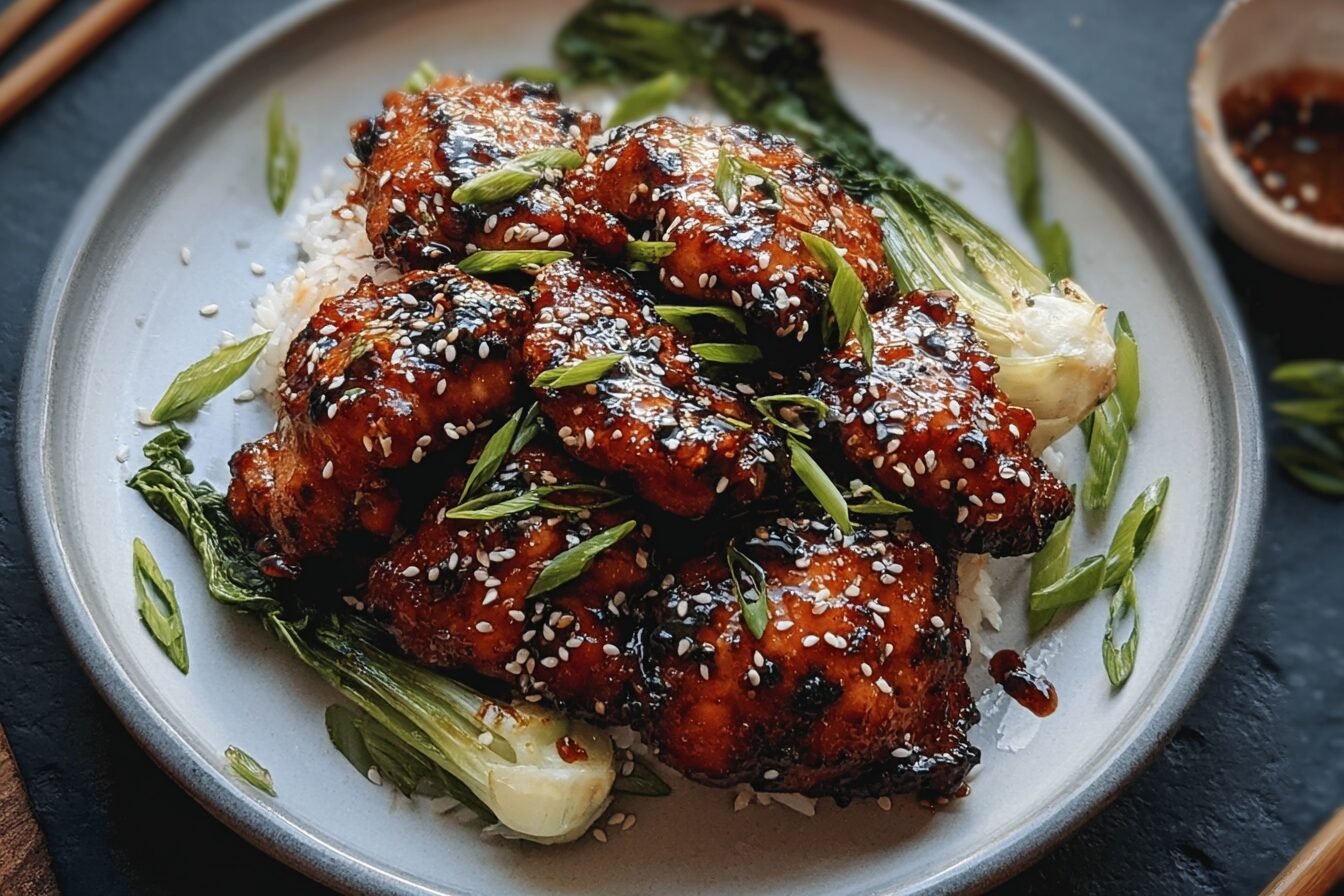 Air Fryer Boneless Chicken Thighs Asian Glazed 6 Air Fryer Asian Glazed Boneless Chicken Thighs