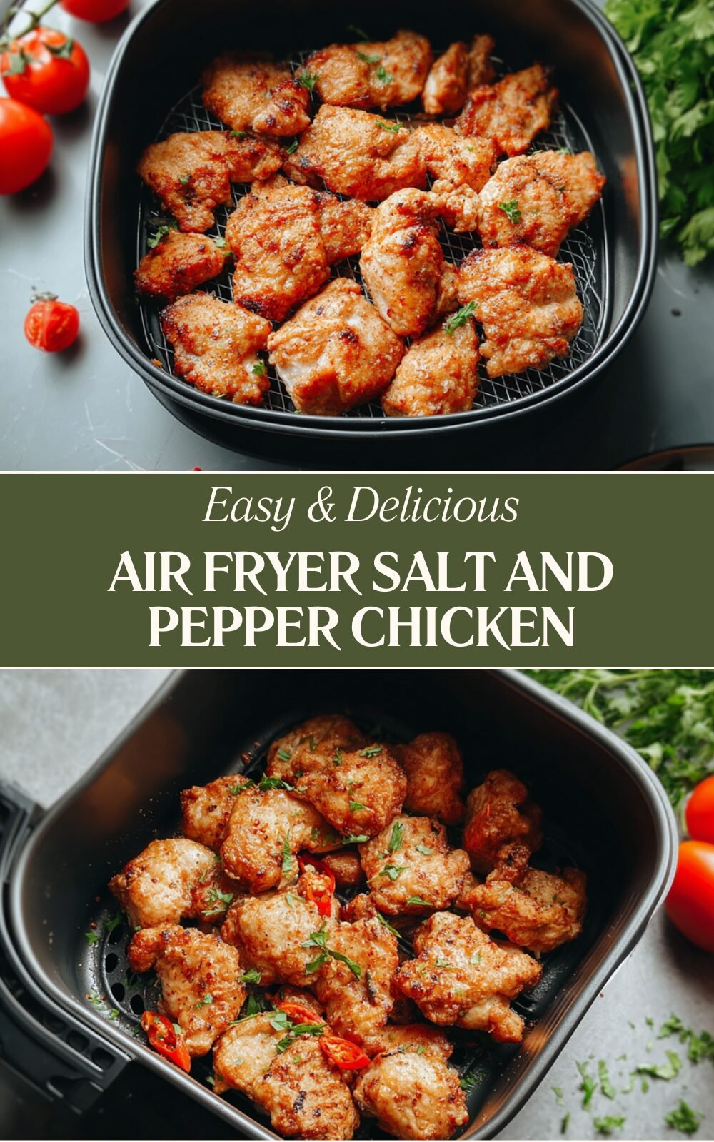 Air Fryer Salt And Pepper Chicken