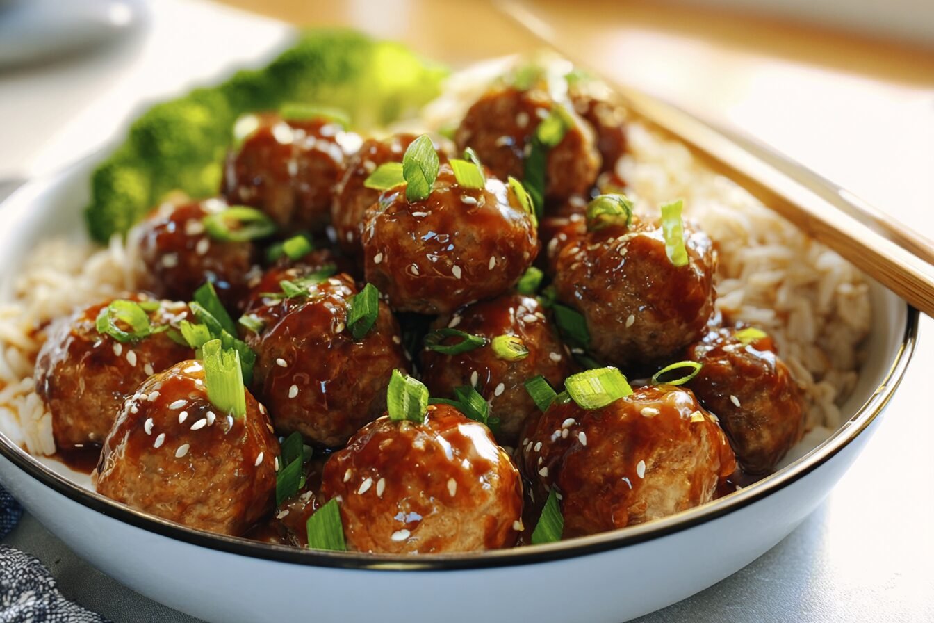 Asian Glazed Turkey Meatballs
