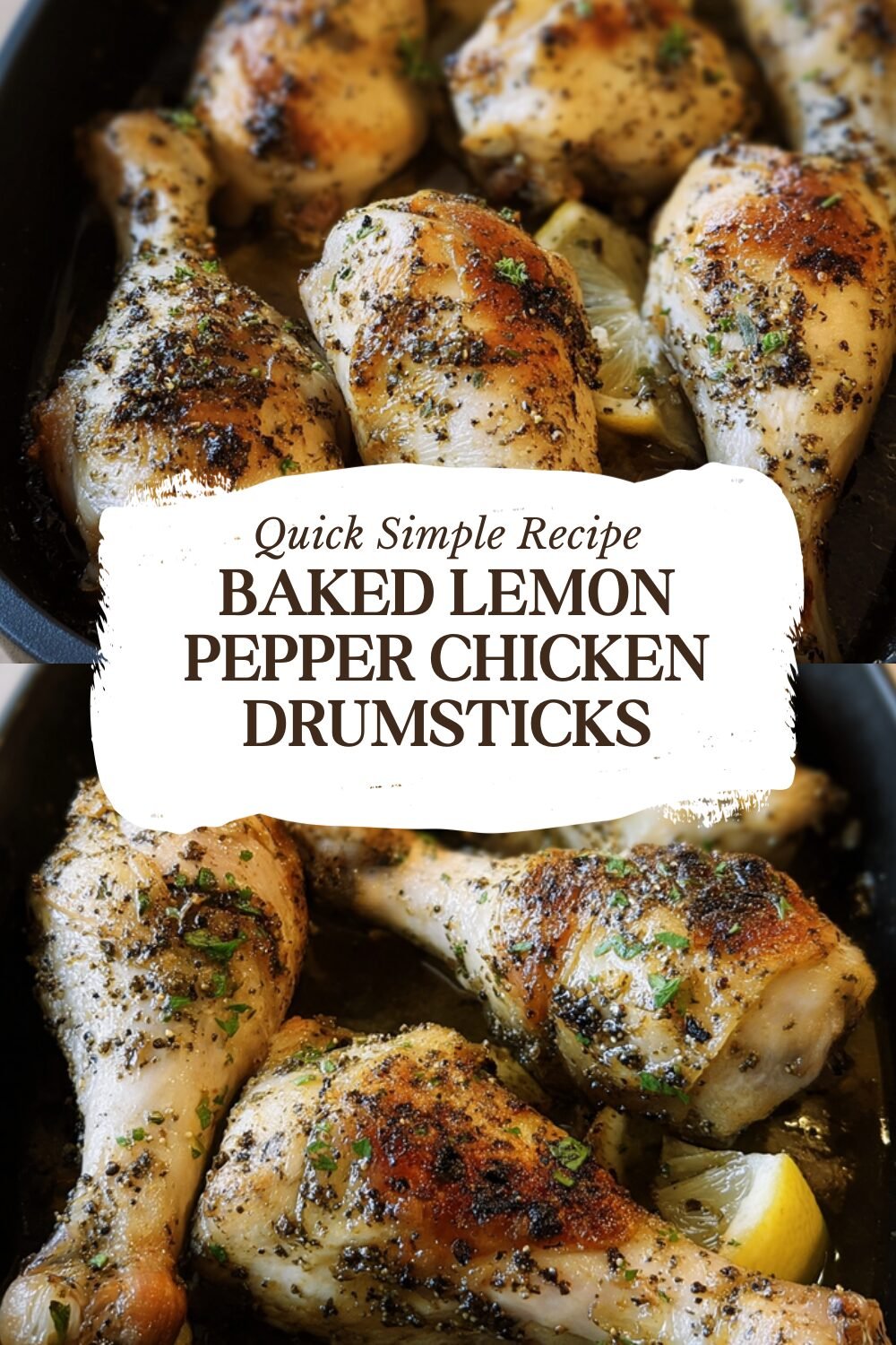 Baked Lemon Pepper Chicken Drumsticks