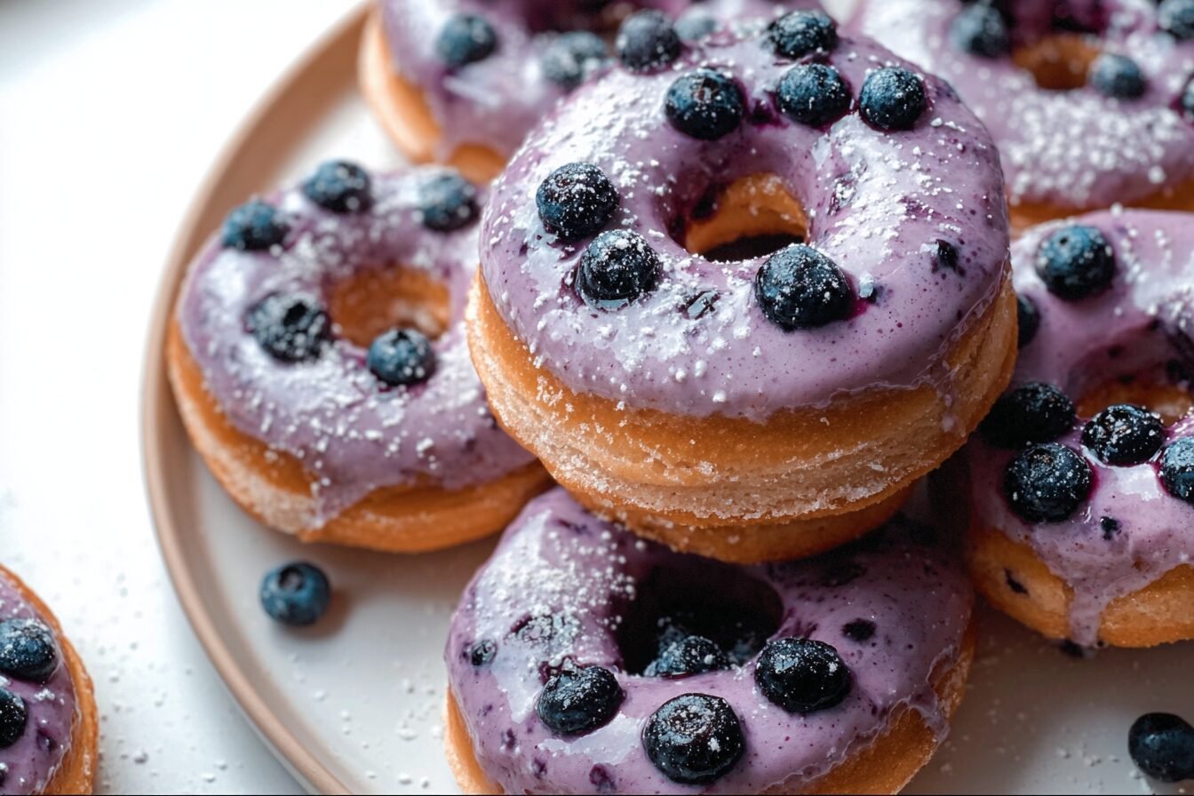 Blueberry Cake Donuts