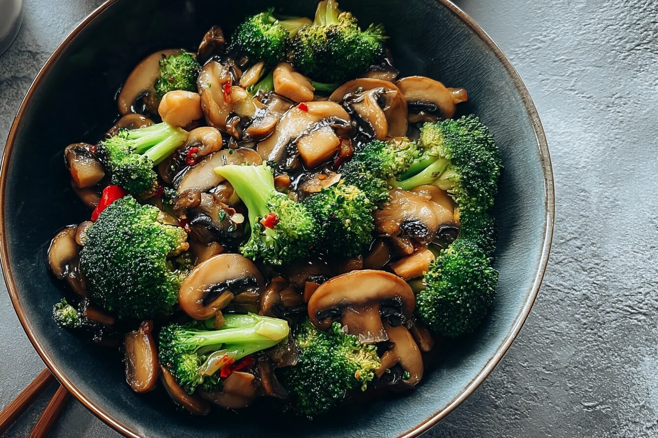 Broccoli And Mushroom Stir Fry