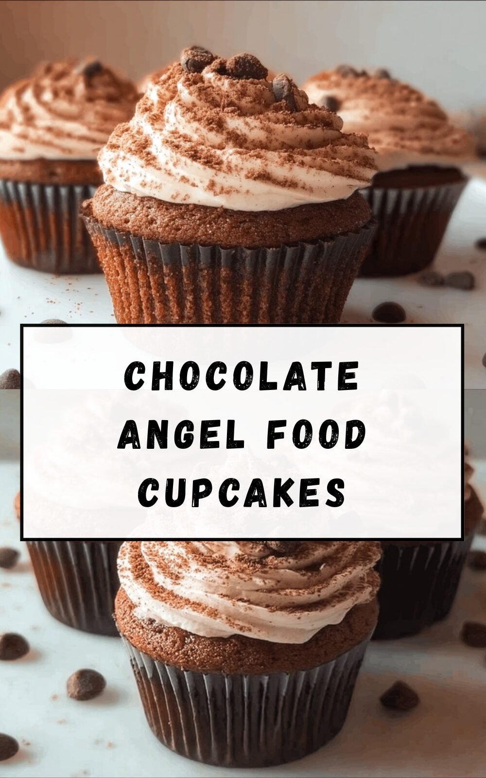 Chocolate Angel Food Cupcakes