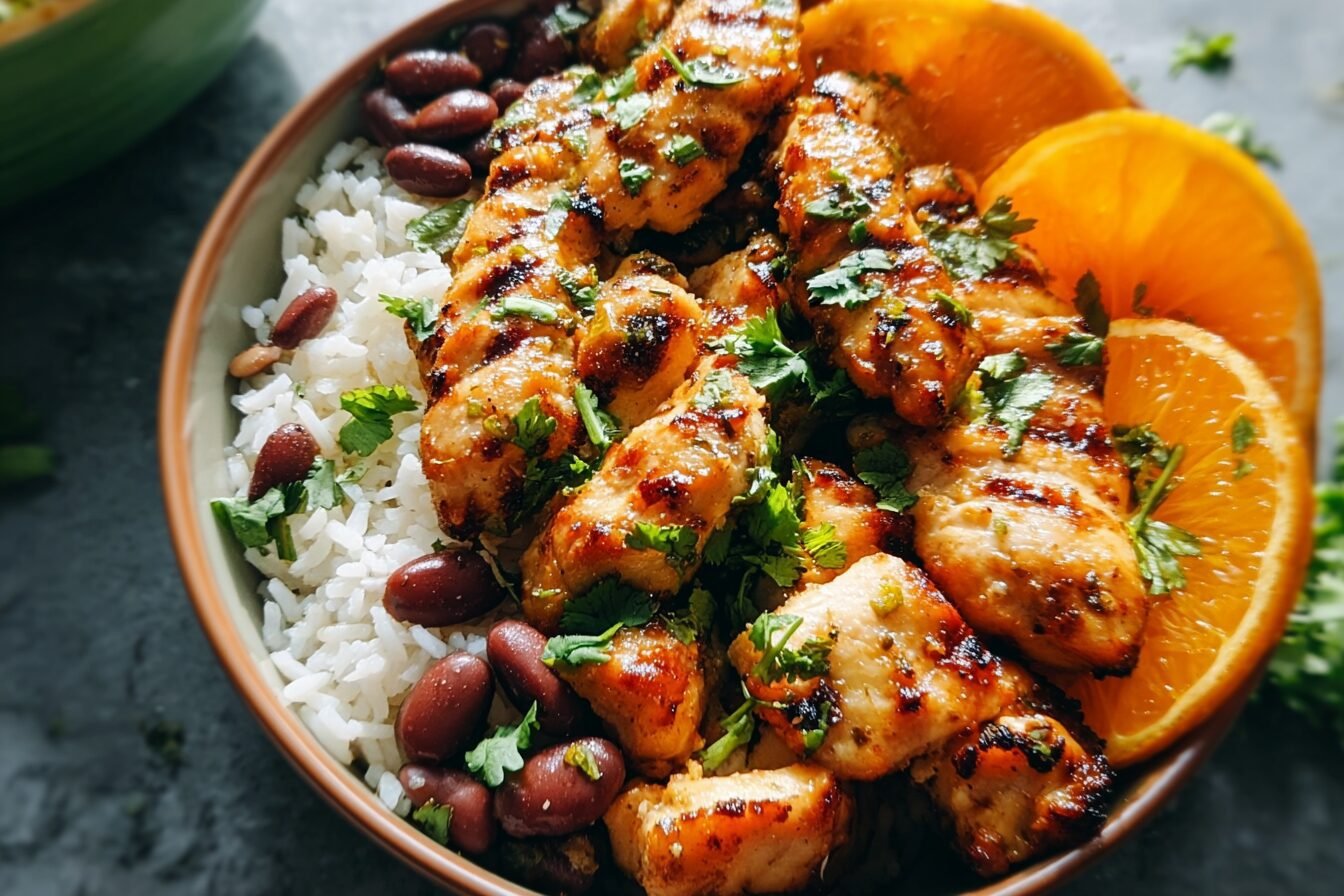 Cilantro Orange Chicken Recipe With Rice And Beans 6 Cilantro Orange Chicken