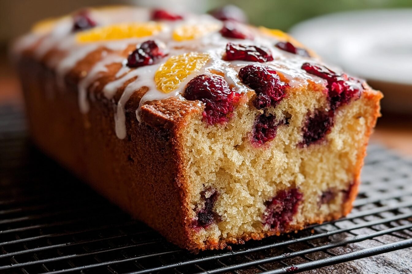 Cranberry Bread Recipe With Tangy Orange Glaze 6 Cranberry Orange Loaf Cake