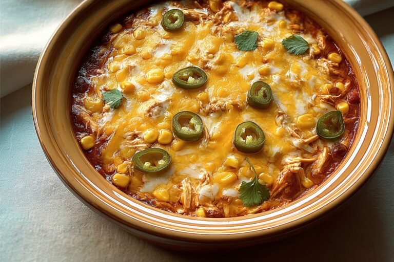 Crockpot Chicken Enchilada Casserole 83.Png