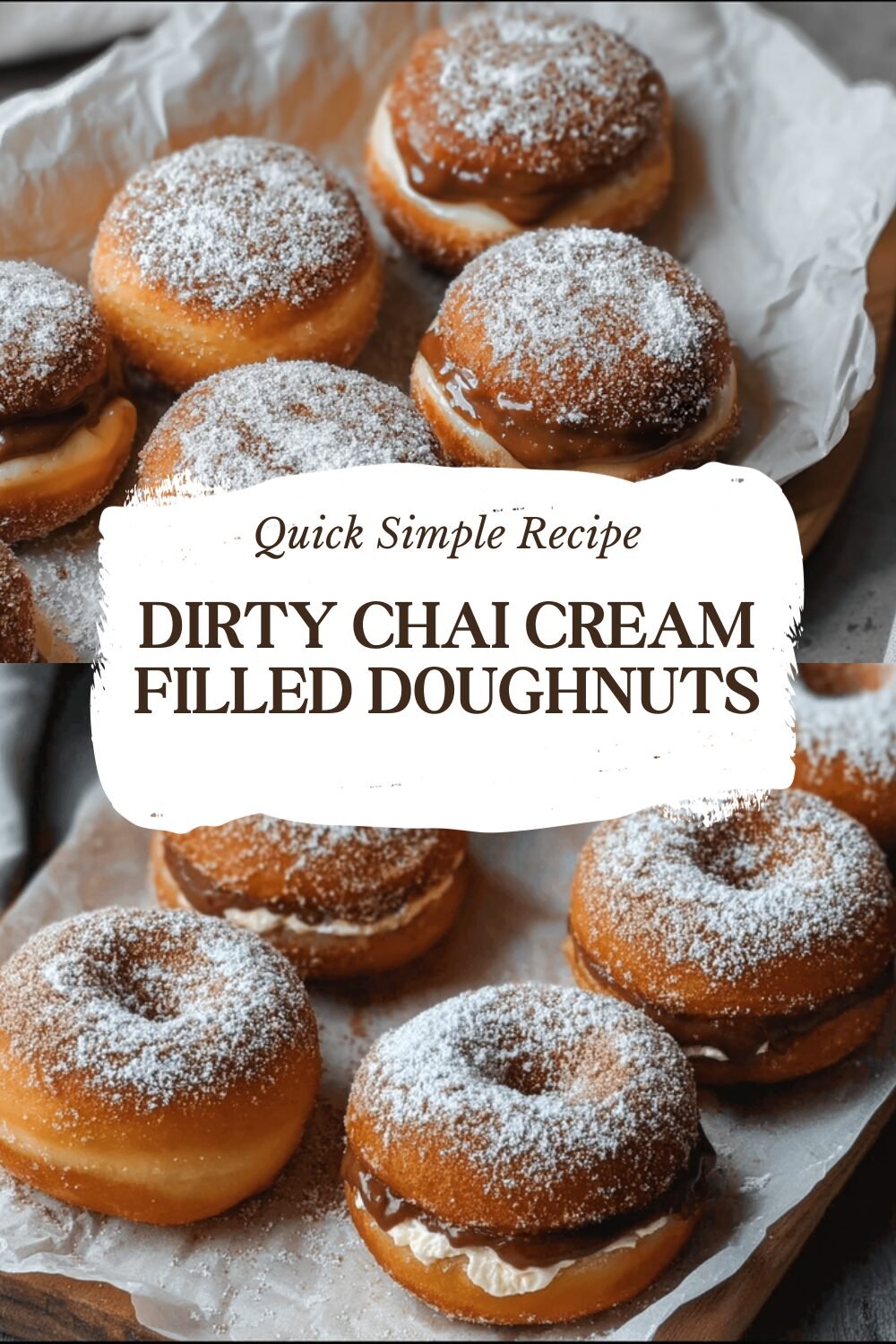Dirty Chai Doughnuts Recipe With Spiced Glaze 7 Dirty Chai Cream Filled Doughnuts