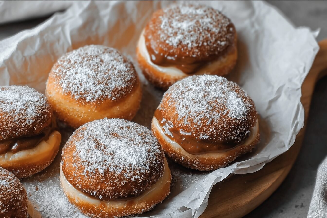 Dirty Chai Doughnuts Recipe With Spiced Glaze 6 Dirty Chai Cream Filled Doughnuts