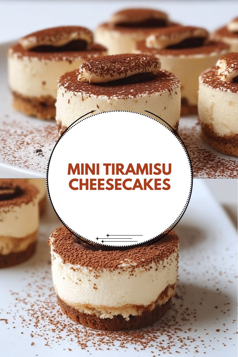 Mini Tiramisu Cheesecakes