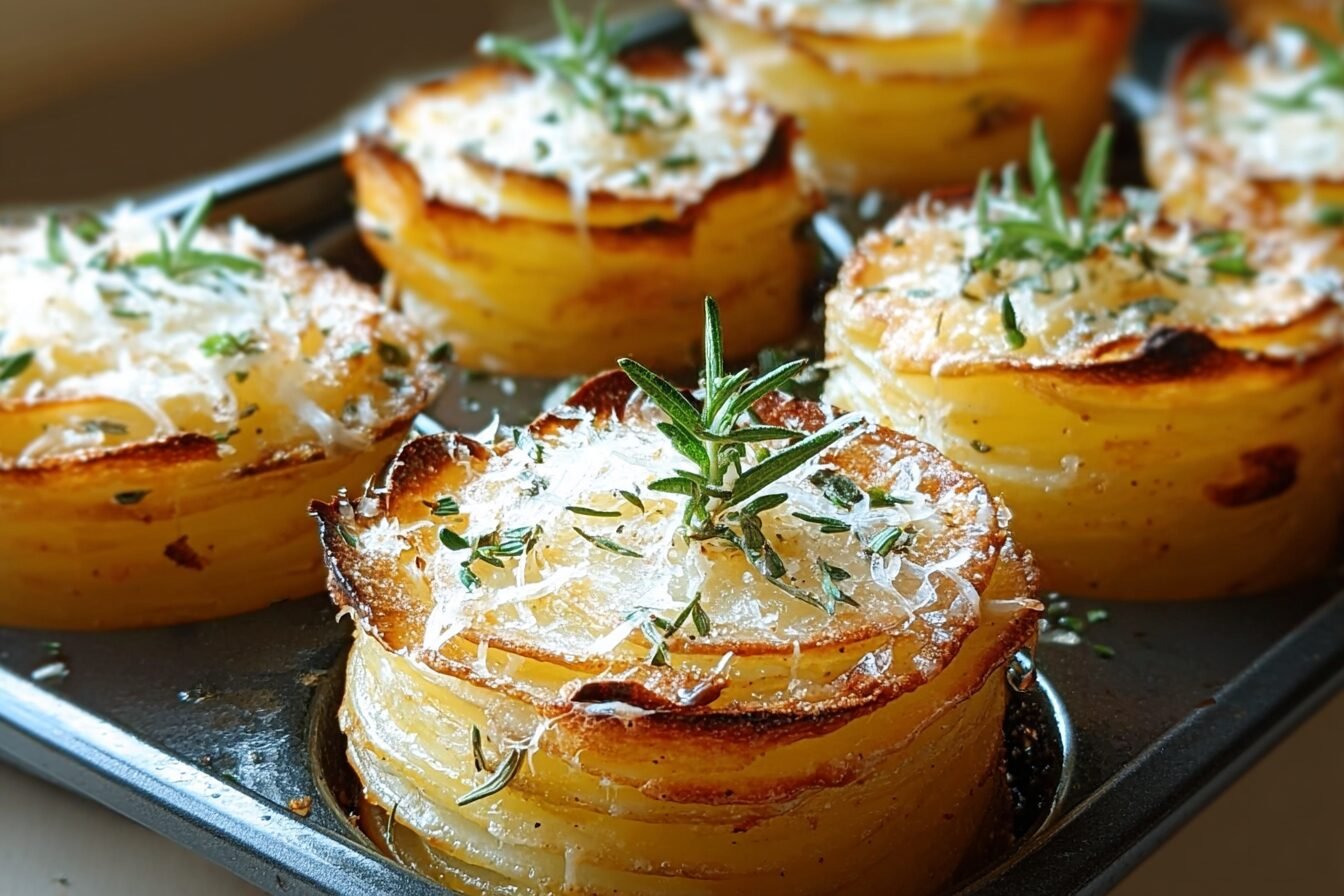 Parmesan Potato Stacks