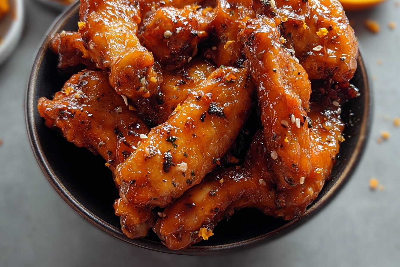 Spicy Orange Chicken Wings Recipe 6 Spicy Orange Chicken Wings