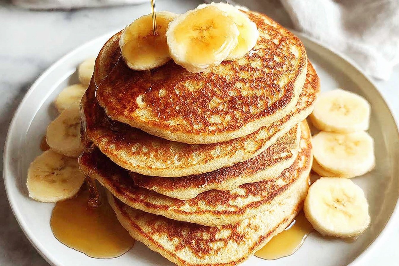 Banana Oatmeal Pancakes