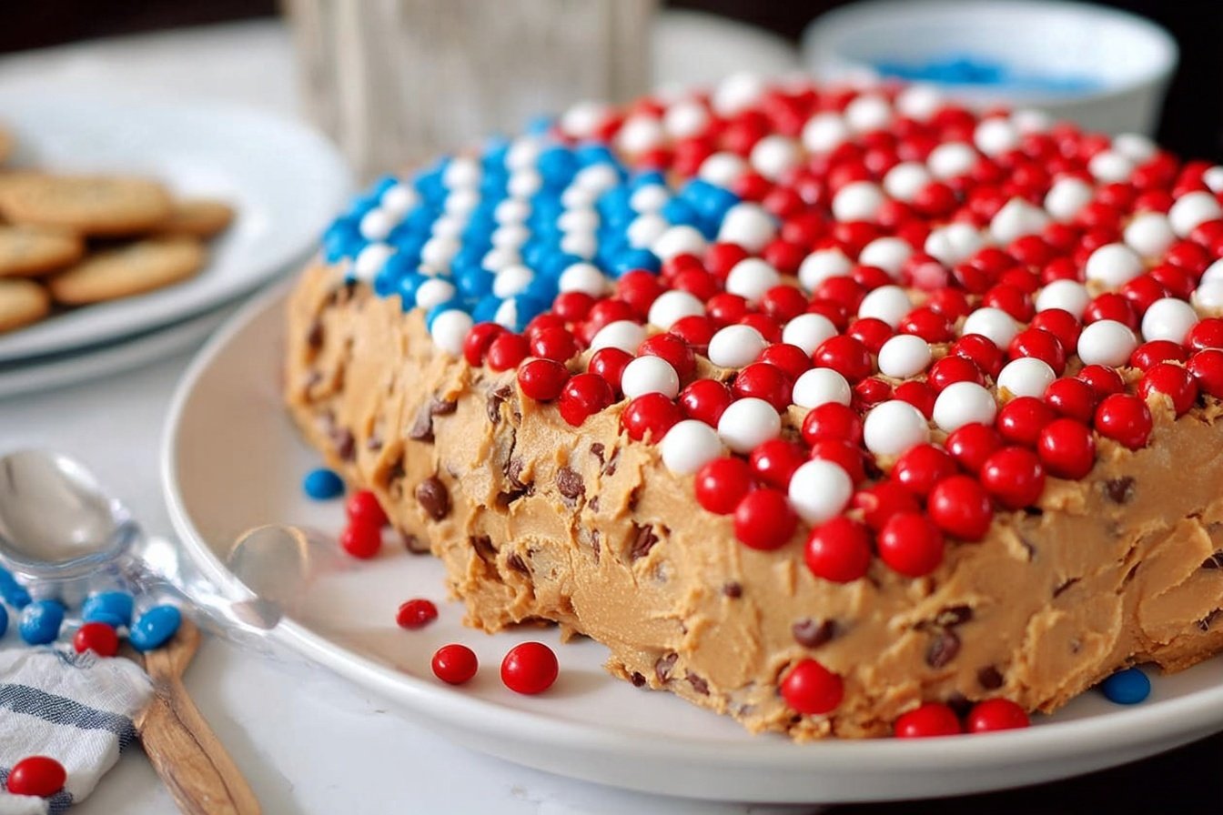Chocolate Chip Cookie Dough Flag Dip Recipe 6 Chocolate Chip Cookie Dough Flag Dip