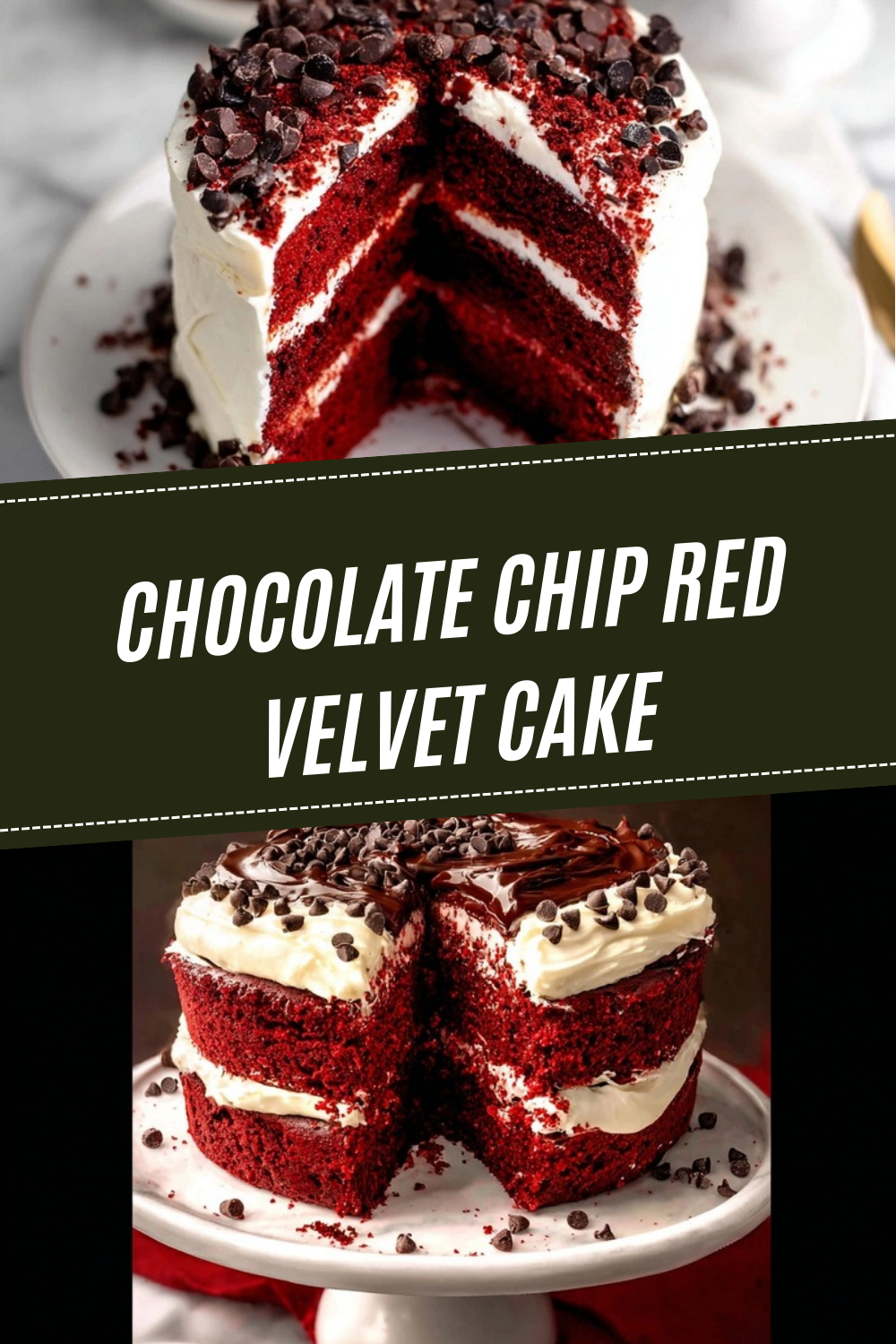 Chocolate Chip Red Velvet Cake