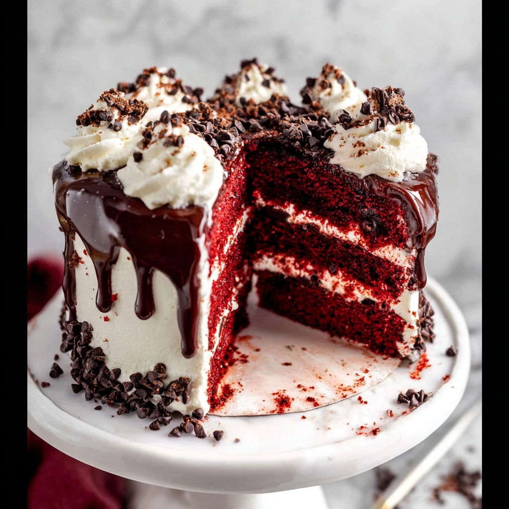 Chocolate Chip Red Velvet Cake
