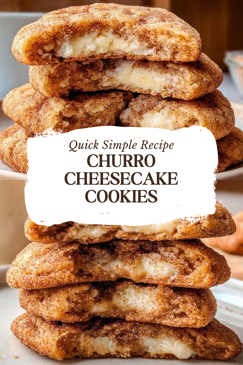 Churro Cheesecake Cookies