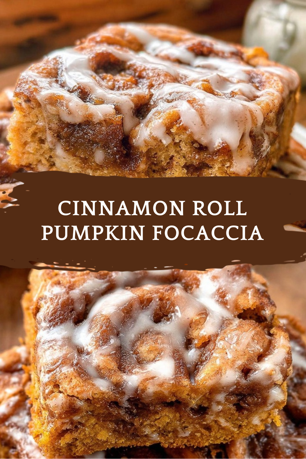 Cinnamon Roll Pumpkin Focaccia
