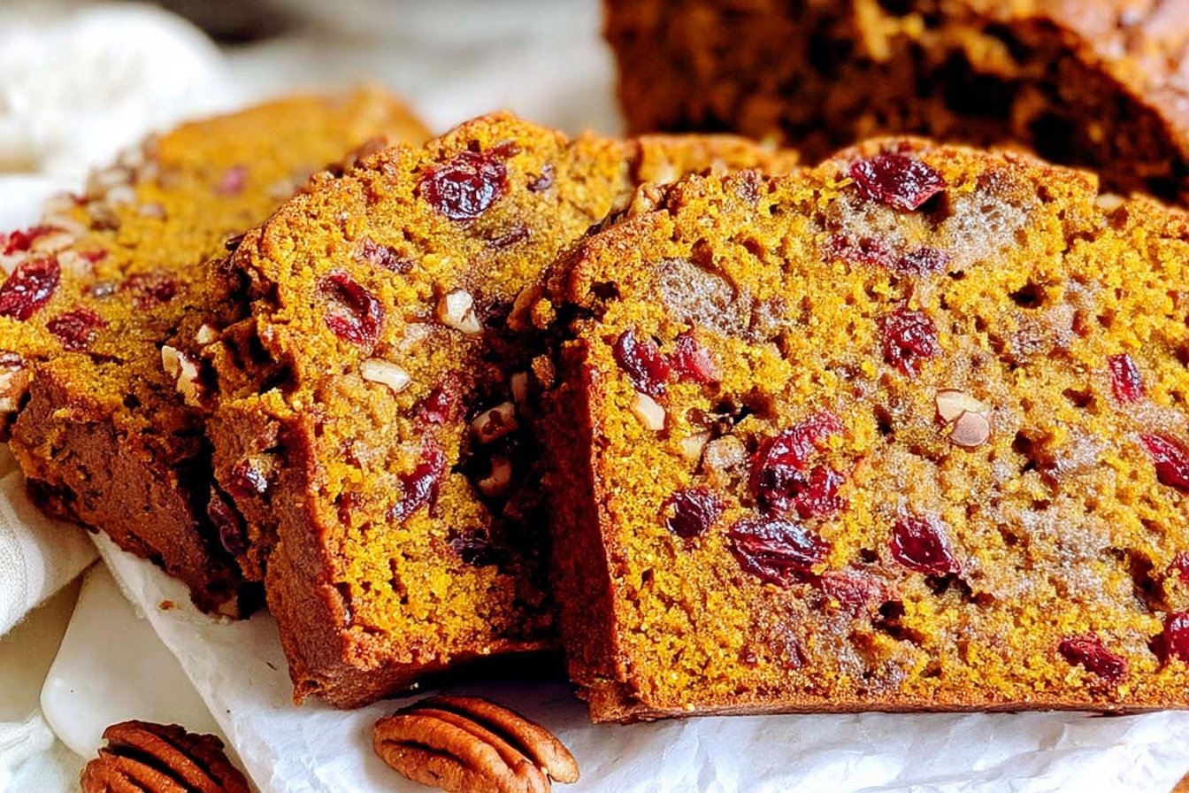 Cranberry Pecan Pumpkin Bread Recipe
