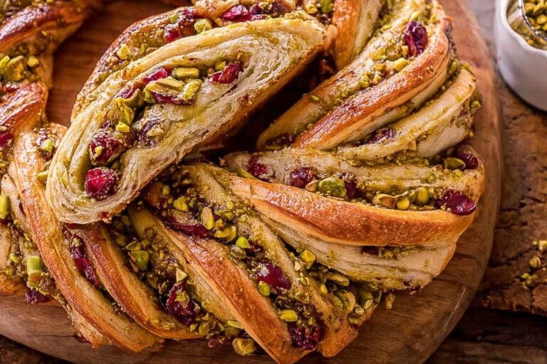 Cranberry Pistachio Babka Bread Wreath 45.Png