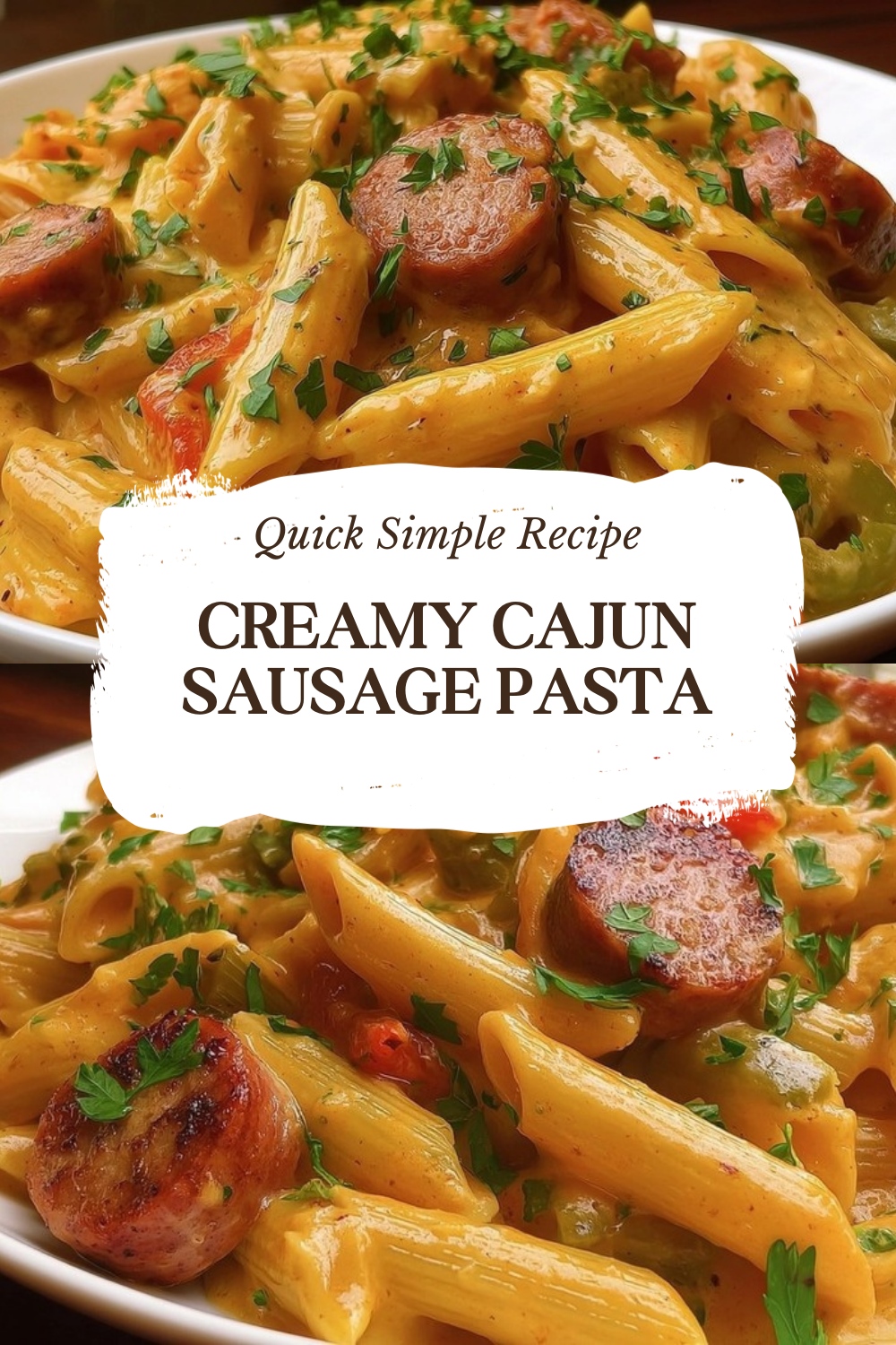 Creamy Cajun Sausage Pasta