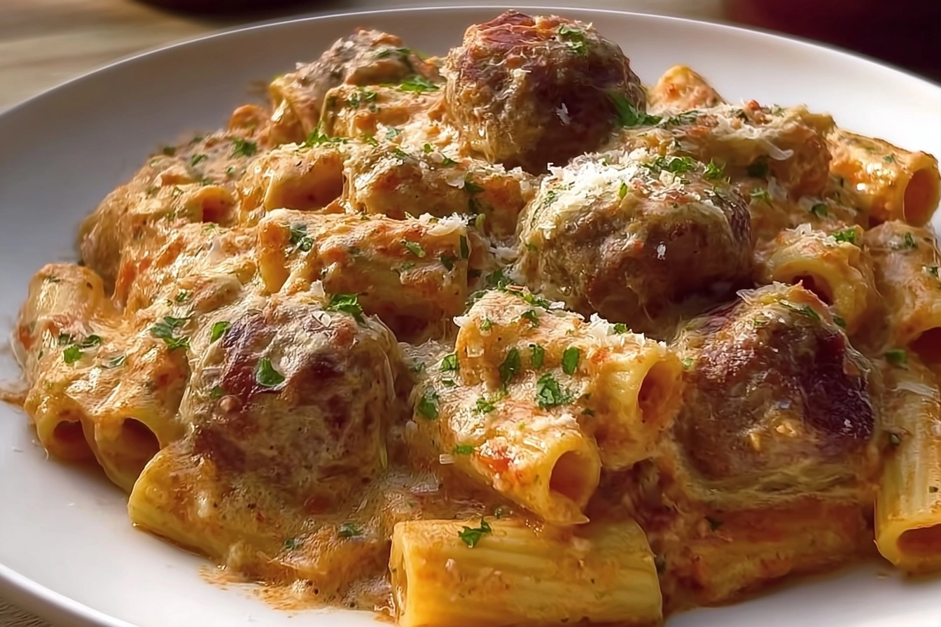 Creamy Meatball Pasta