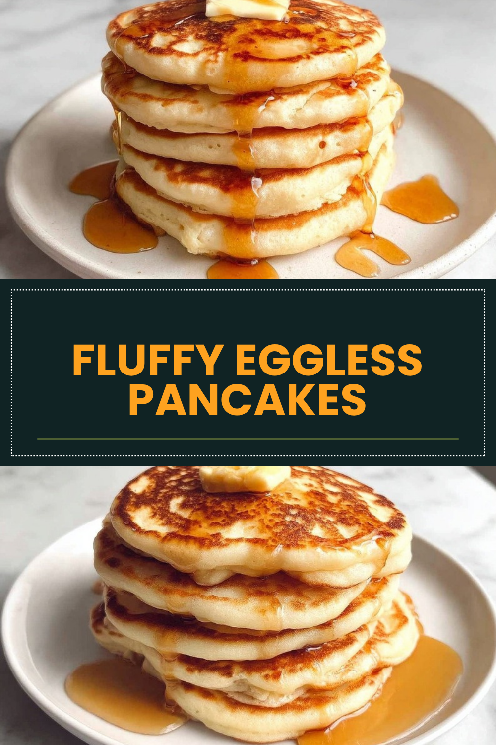 Fluffy Eggless Pancakes