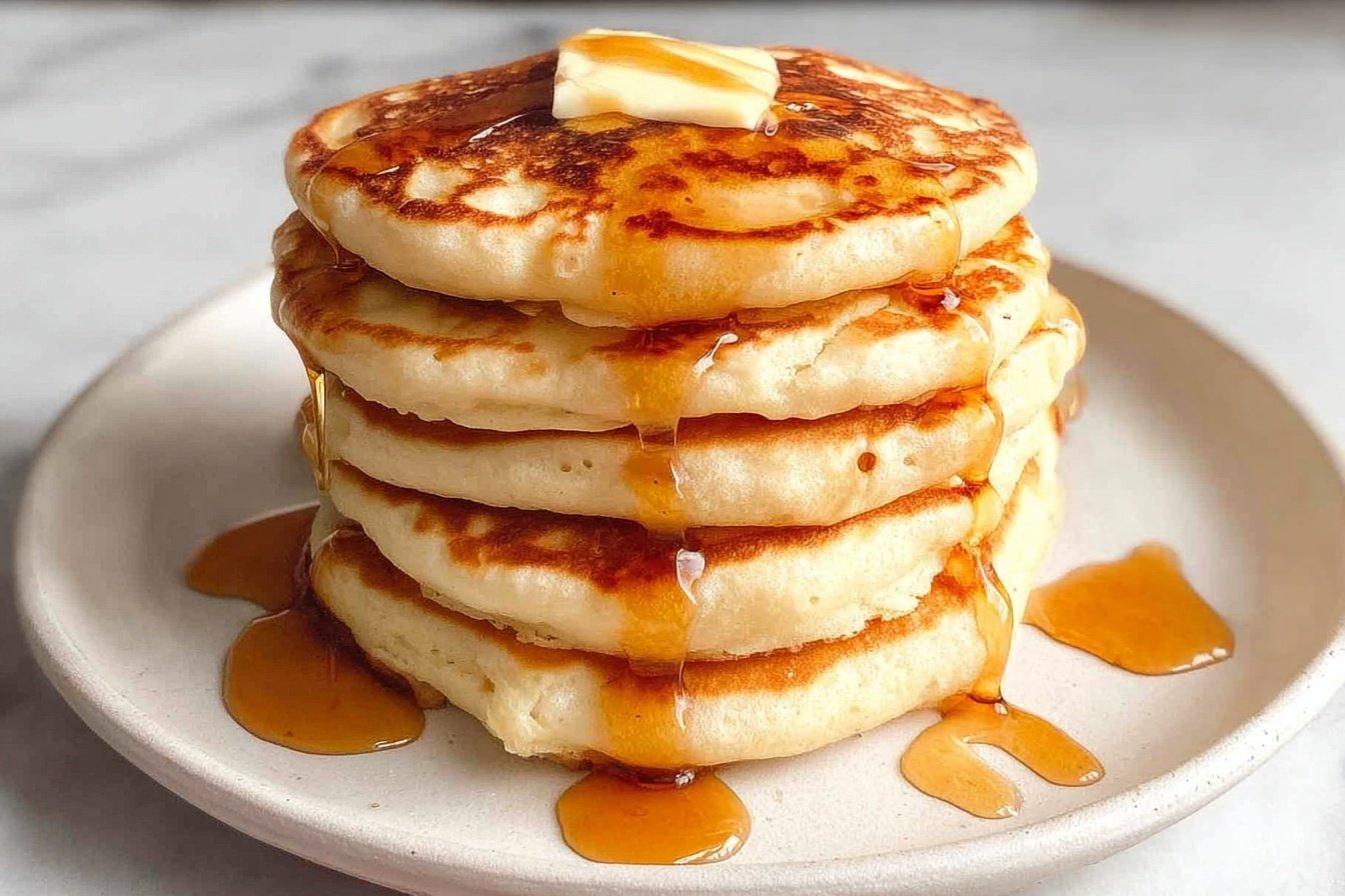 Fluffy Eggless Pancakes