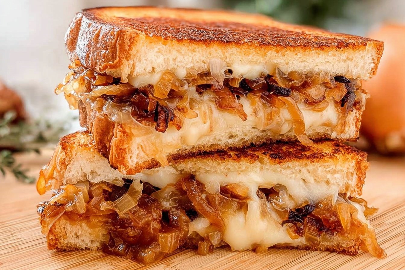 French Onion Grilled Cheese Sandwich 6 French Onion Grilled Cheese