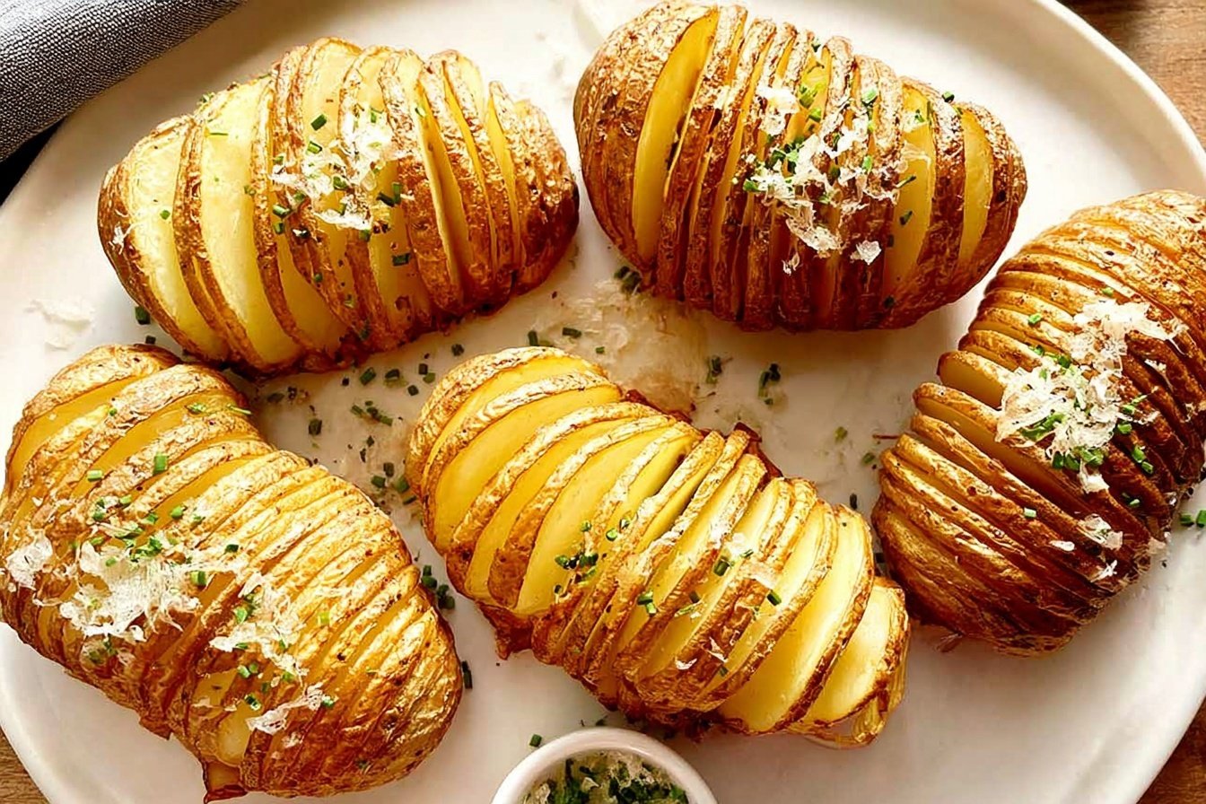 Hasselback Potatoes Recipe Crispy Golden Side Dish 6 Hasselback Potatoes