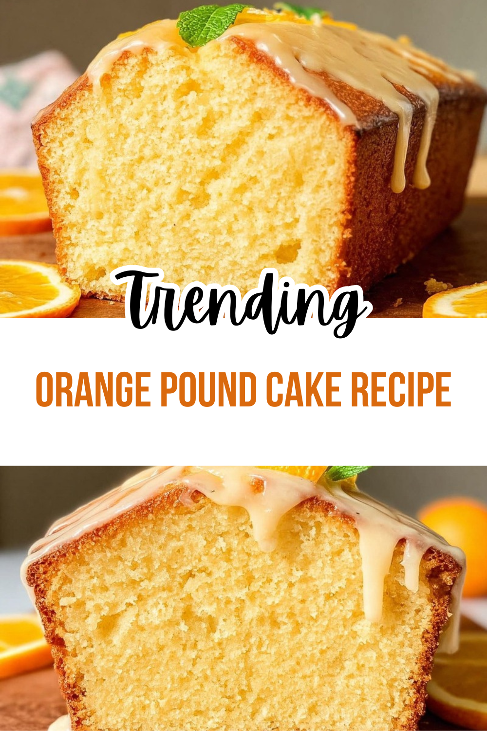 Orange Pound Cake Recipe
