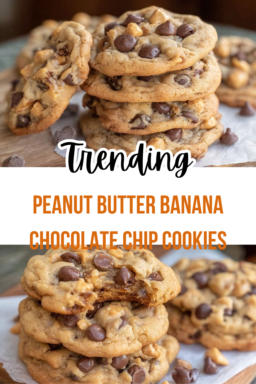Peanut Butter Banana Chocolate Chip Cookies 7 Peanut Butter Banana Chocolate Chip Cookies