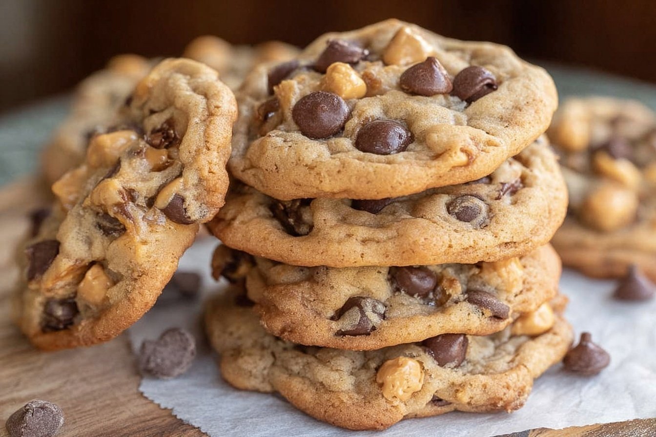 Peanut Butter Banana Chocolate Chip Cookies 6 Peanut Butter Banana Chocolate Chip Cookies