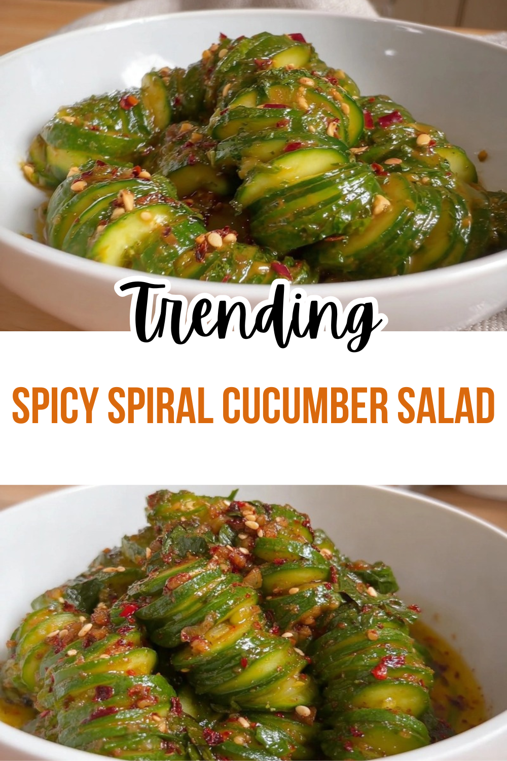 Spicy Asian Cucumber Salad Quick And Easy 4 Spicy Spiral Cucumber Salad