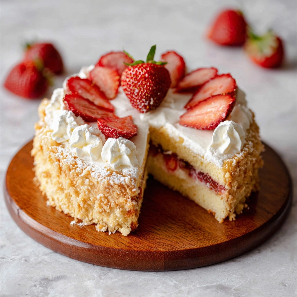 Strawberry Cheesecake Butter Cake