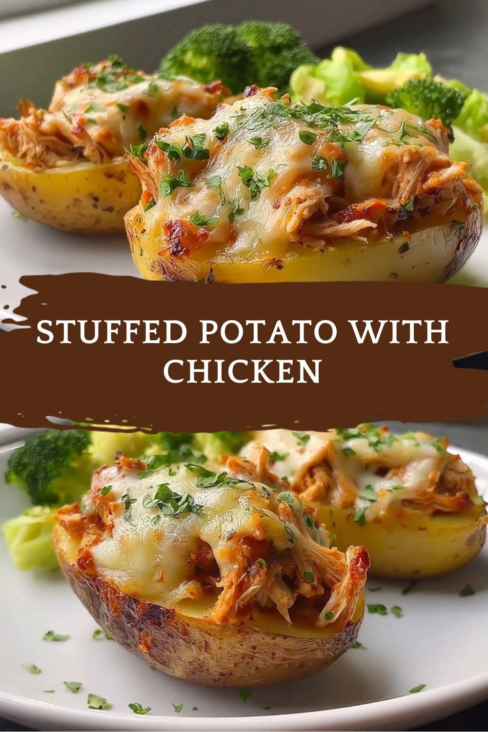 Crack Chicken Stuffed Baked Potatoes Recipe 4 Stuffed Potato With Chicken