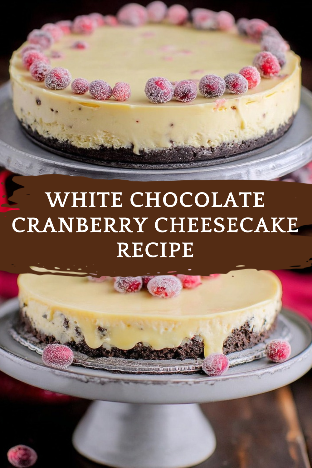 White Chocolate Cranberry Cheesecake Recipe