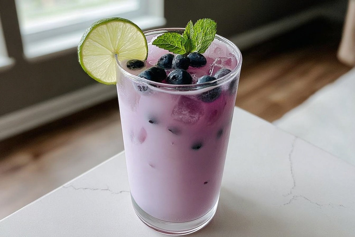 Blueberry Coconut Cooler Mocktail