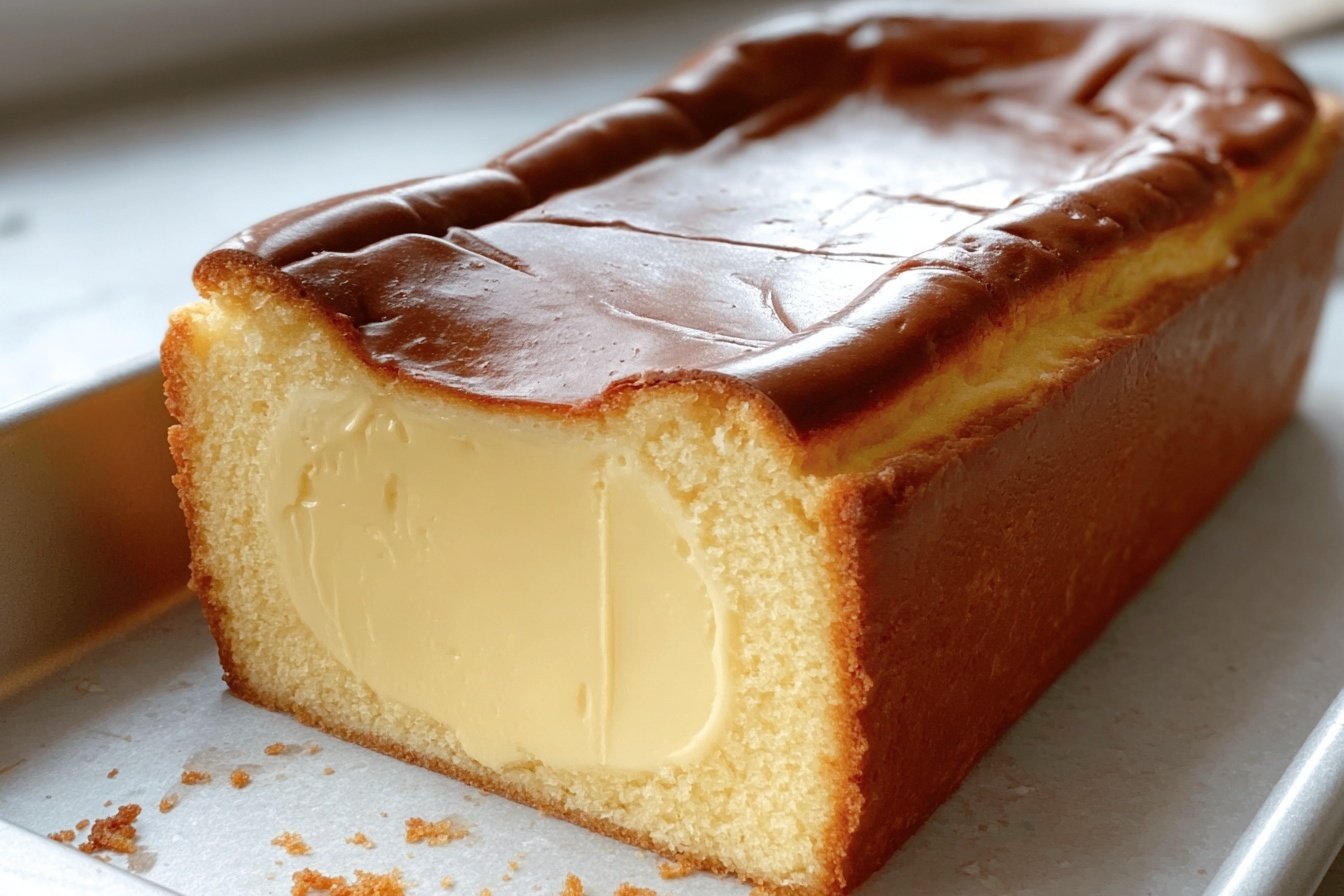 Burnt Basque Cheesecake In A Loaf Pan