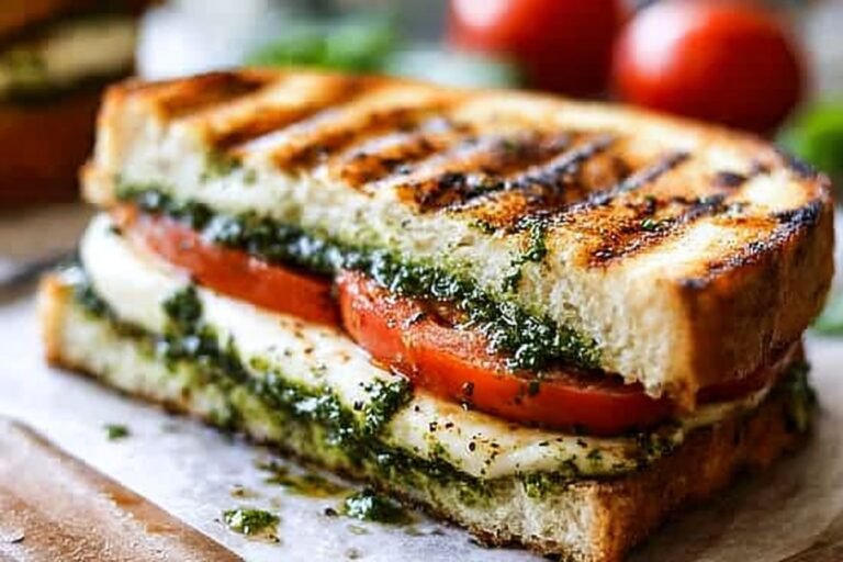 Caprese Sandwich With Basil Pesto 15.Png