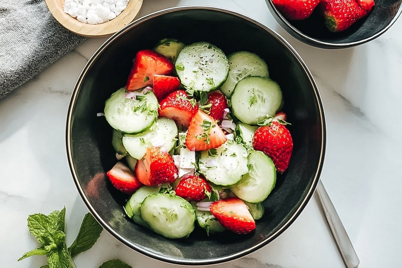Cucumber Strawberry Salad