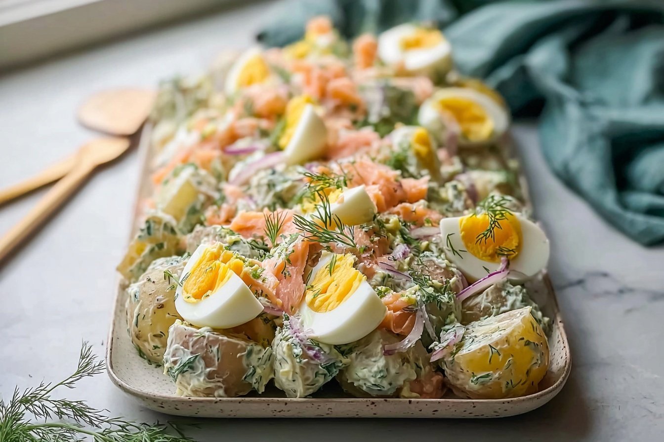 Delicious Smoked Salmon Potato Salad