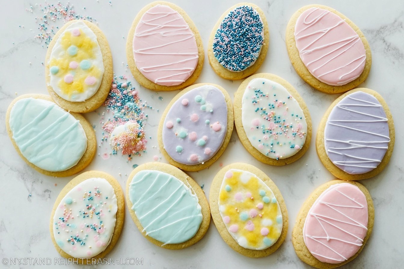 Easter Egg Sugar Cookies Recipe 6 Easter Egg Sugar Cookies