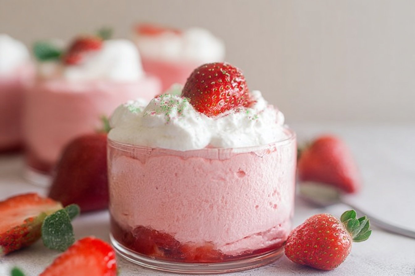 Strawberry Mousse: Simple Fresh Recipe 6 Easy Fresh Strawberry Mousse