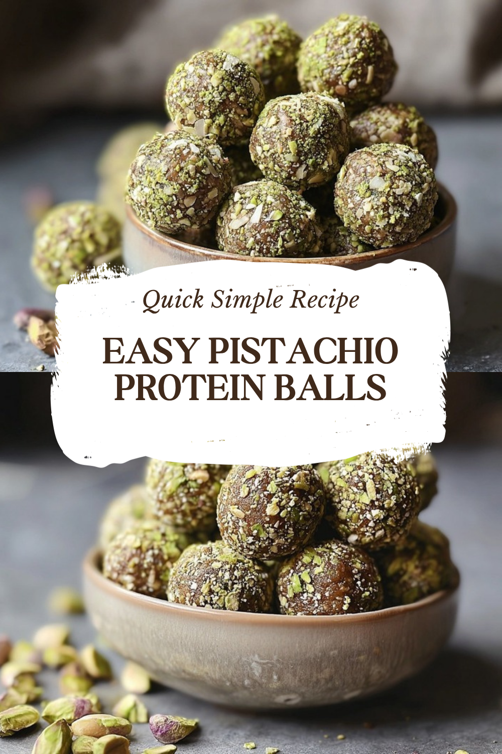 Easy Pistachio Protein Balls