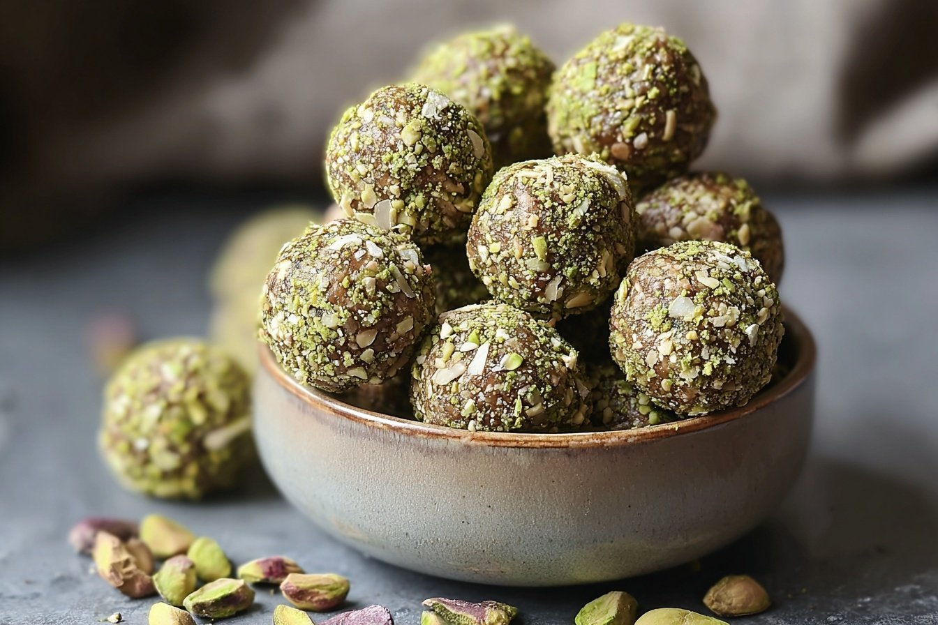 Easy Pistachio Protein Balls