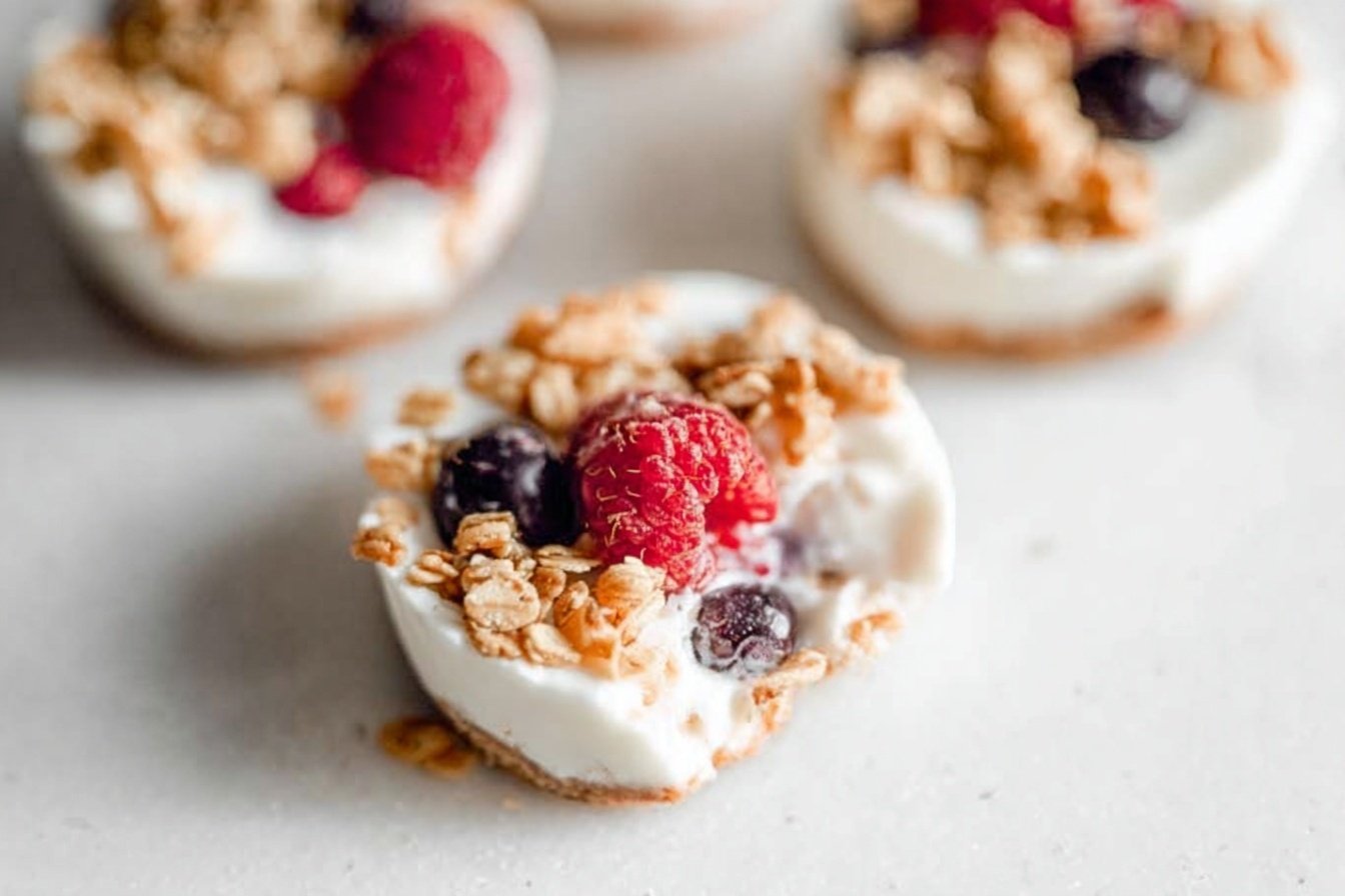 Frozen Yogurt Granola Cups
